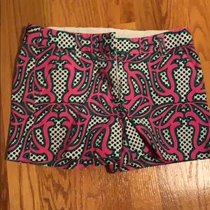 Hot Pink and Green Girls Shorts
